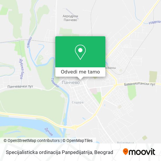 Specijalisticka ordinacija Panpedijatrija mapa