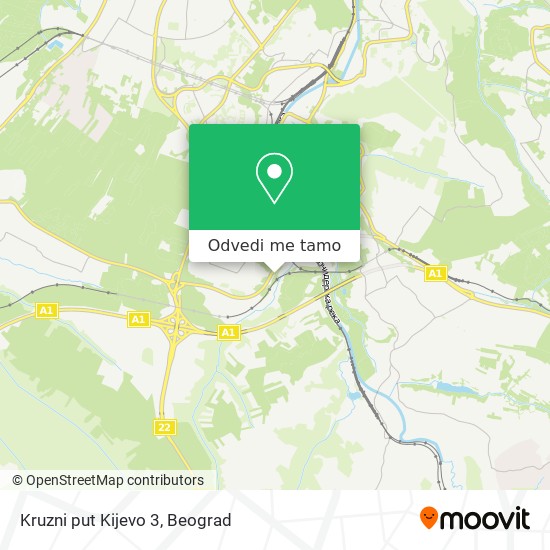 Kruzni put Kijevo 3 mapa