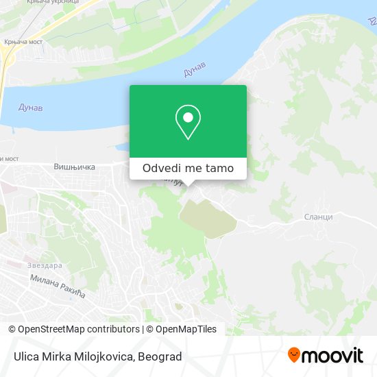 Ulica Mirka Milojkovica mapa