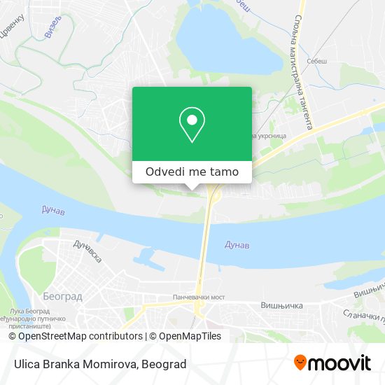 Ulica Branka Momirova mapa