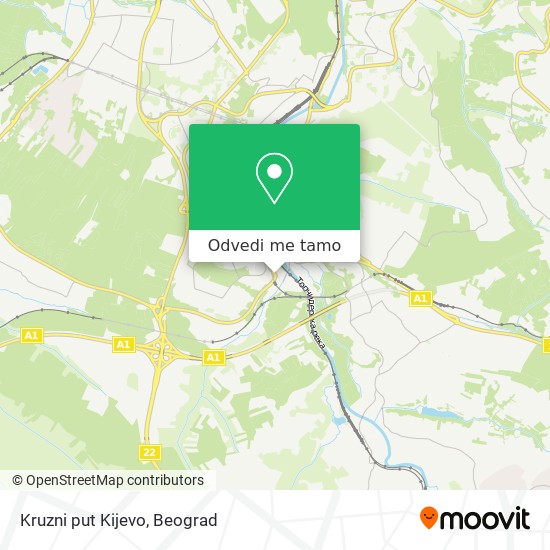 Kruzni put Kijevo mapa