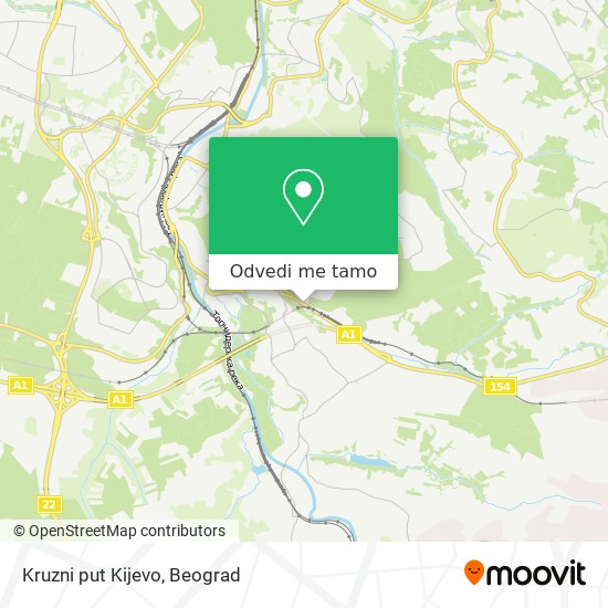 Kruzni put Kijevo mapa