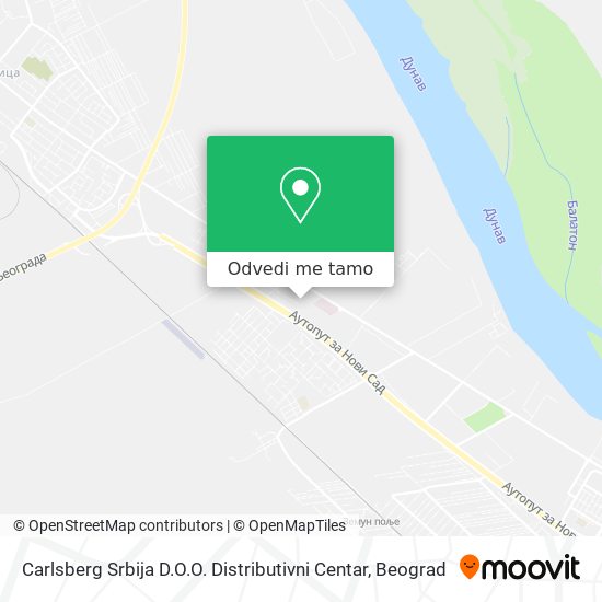 Carlsberg Srbija D.O.O. Distributivni Centar mapa