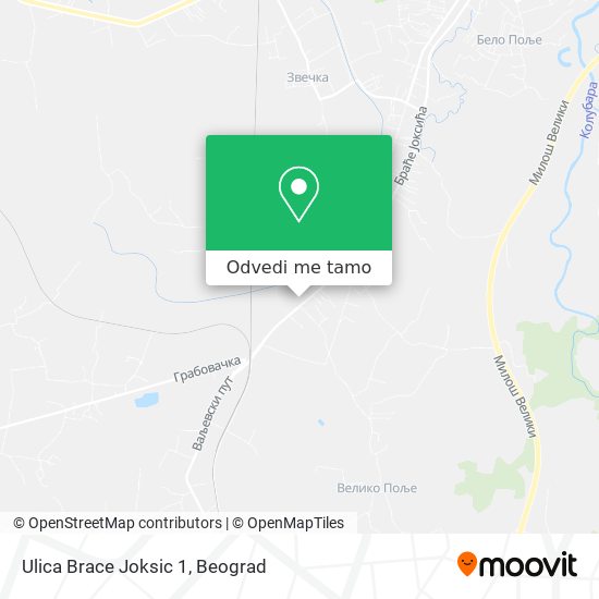 Ulica Brace Joksic 1 mapa