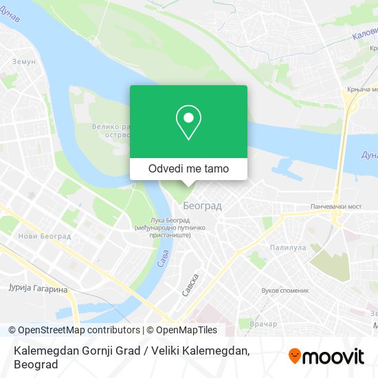 Kalemegdan Gornji Grad / Veliki Kalemegdan mapa