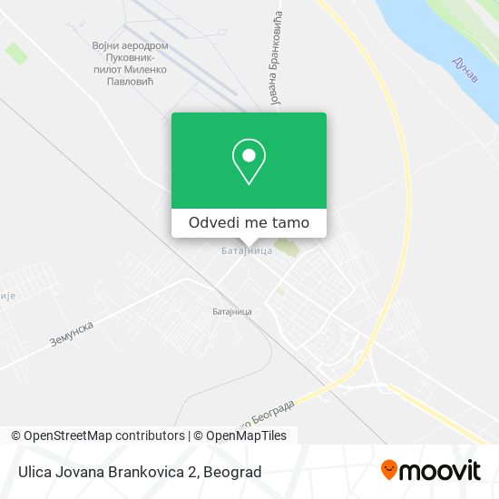 Ulica Jovana Brankovica 2 mapa