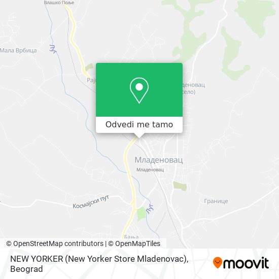 NEW YORKER (New Yorker Store Mladenovac) mapa