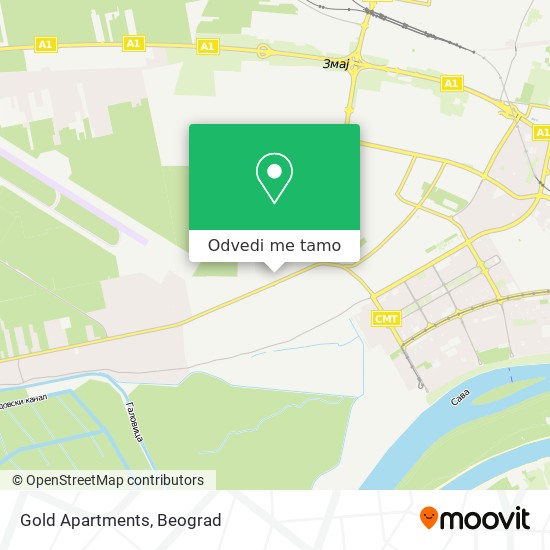 Gold Apartments mapa