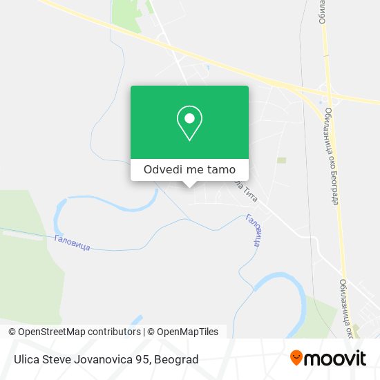 Ulica Steve Jovanovica 95 mapa