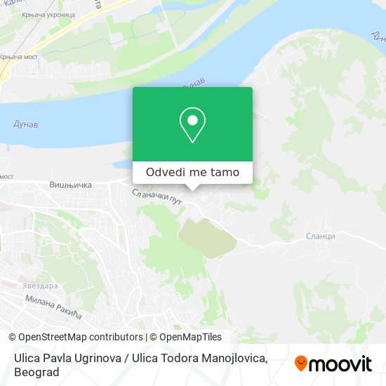 Ulica Pavla Ugrinova / Ulica Todora Manojlovica mapa