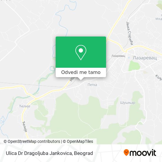 Ulica Dr Dragoljuba Jankovica mapa