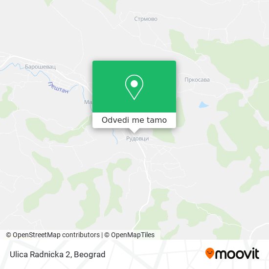 Ulica Radnicka 2 mapa