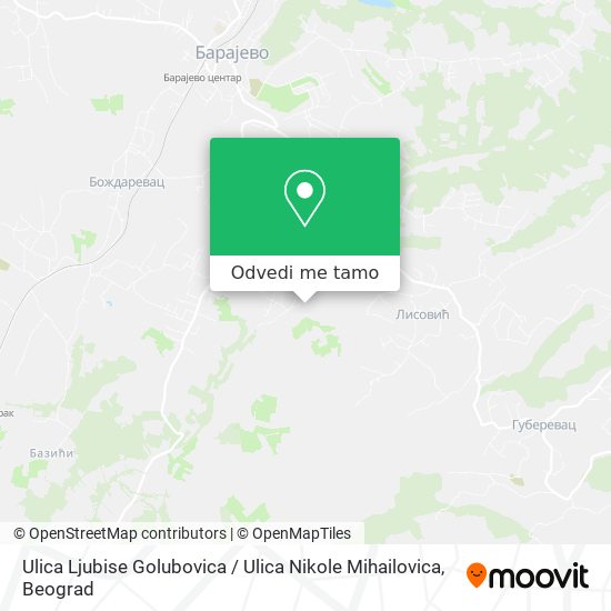 Ulica Ljubise Golubovica / Ulica Nikole Mihailovica mapa