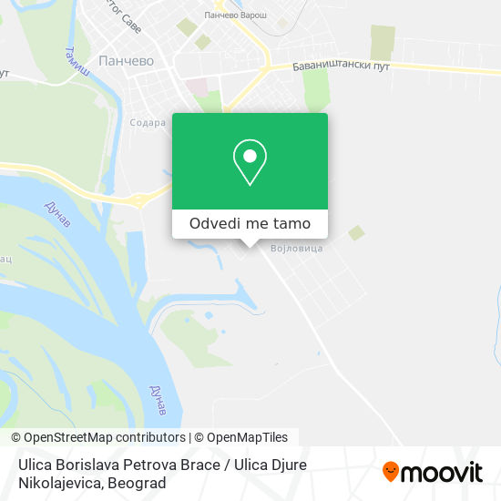 Ulica Borislava Petrova Brace / Ulica Djure Nikolajevica mapa