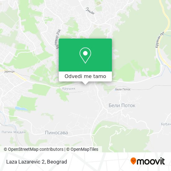 Laza Lazarevic 2 mapa