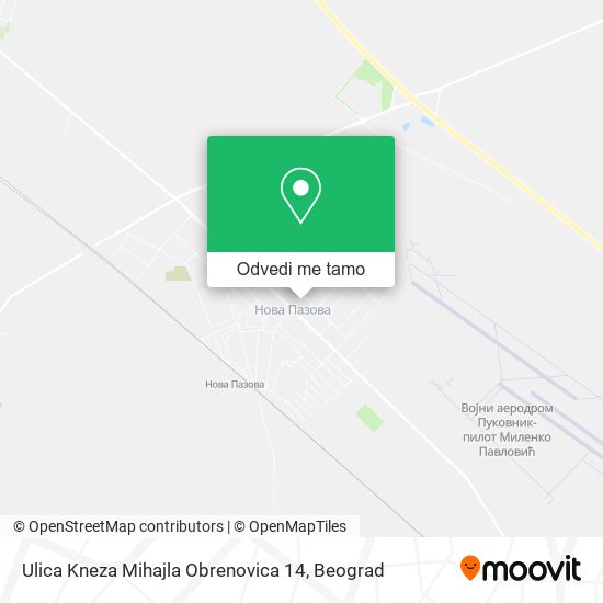 Ulica Kneza Mihajla Obrenovica 14 mapa
