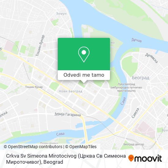 Crkva Sv Simeona Mirotocivog (Црква Св Симеона Мироточивог) mapa