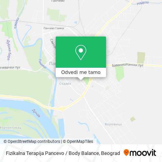 Fizikalna Terapija Pancevo / Body Balance mapa