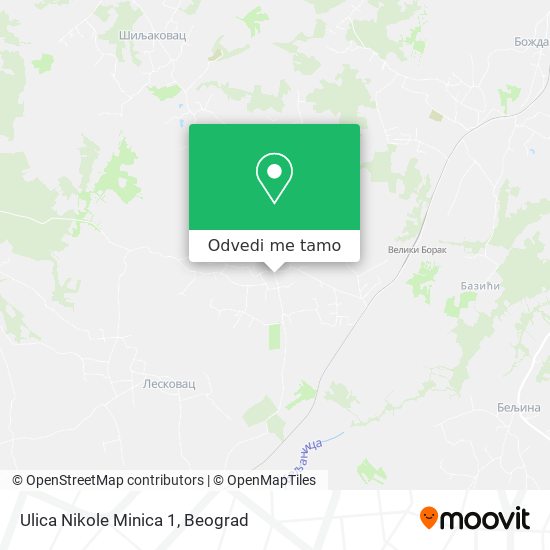 Ulica Nikole Minica 1 mapa