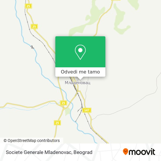 Societe Generale Mladenovac mapa