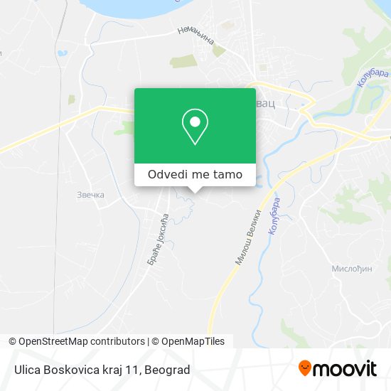 Ulica Boskovica kraj 11 mapa