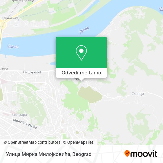 Улица Мирка Милојковића mapa