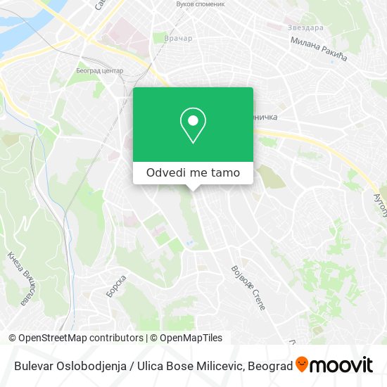 Bulevar Oslobodjenja / Ulica Bose Milicevic mapa