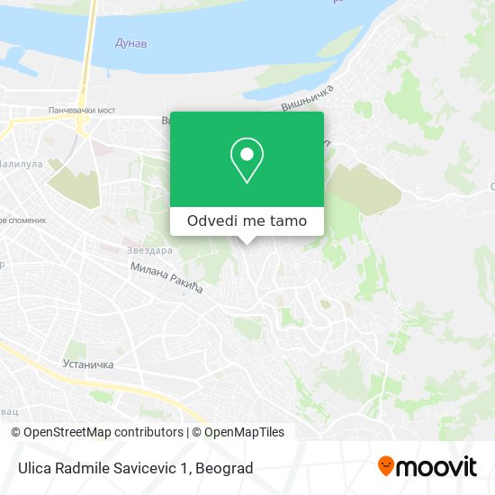 Ulica Radmile Savicevic 1 mapa