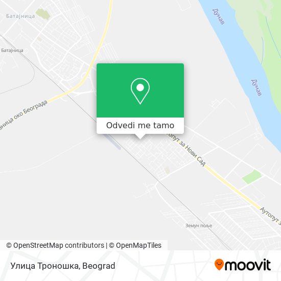 Улица Троношка mapa