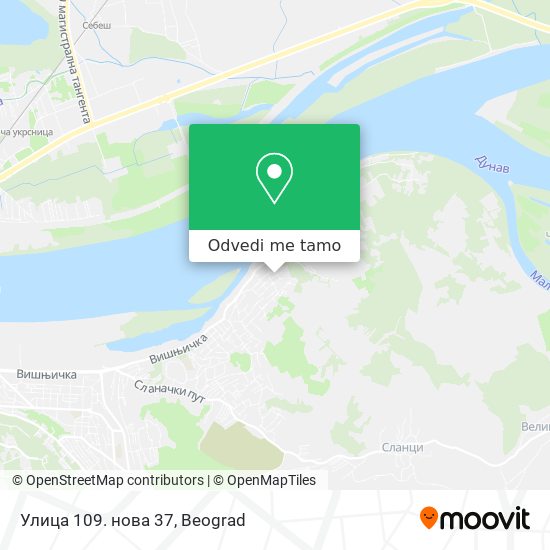 Улица 109. нова 37 mapa