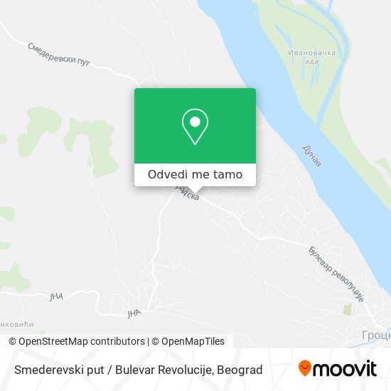 Smederevski put / Bulevar Revolucije mapa