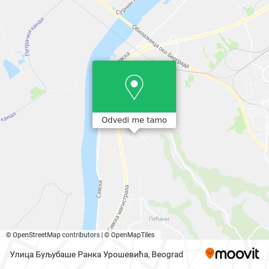 Улица Буљубаше Ранка Урошевића mapa