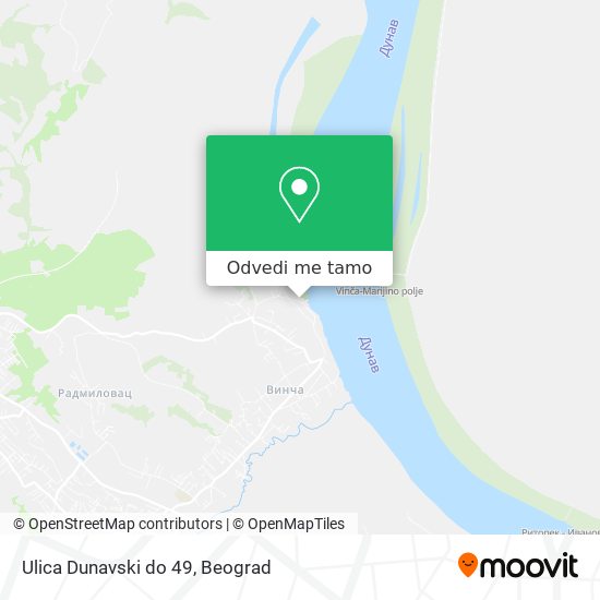 Ulica Dunavski do 49 mapa