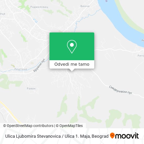 Ulica Ljubomira Stevanovica / Ulica 1. Maja mapa