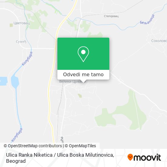 Ulica Ranka Niketica / Ulica Boska Milutinovica mapa