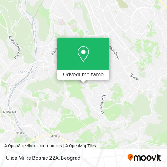 Ulica Milke Bosnic 22А mapa