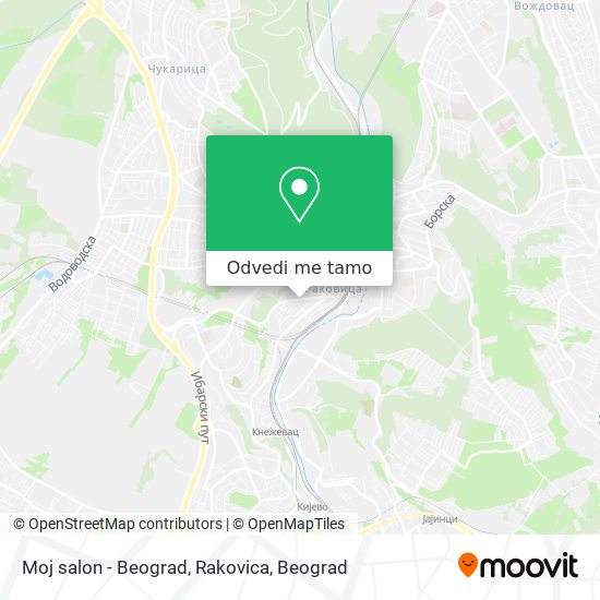 Moj salon - Beograd, Rakovica mapa