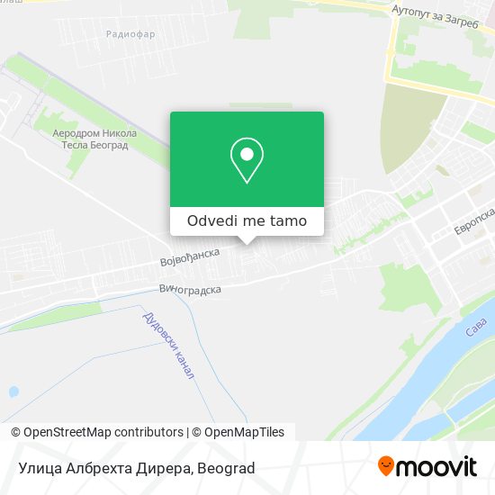 Улица Албрехта Дирера mapa