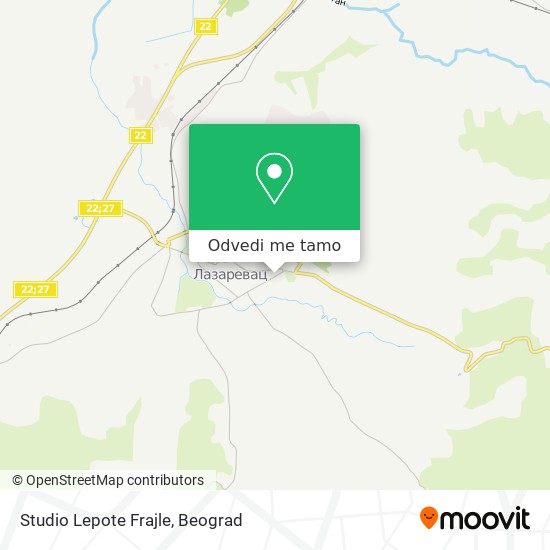 Studio Lepote Frajle mapa