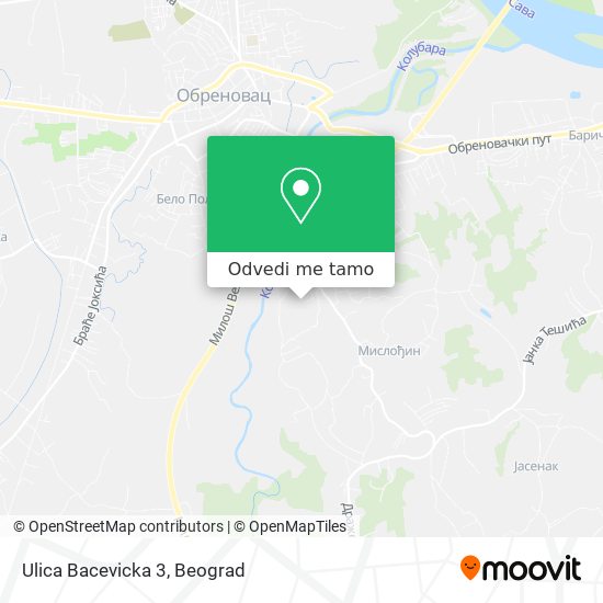 Ulica Bacevicka 3 mapa