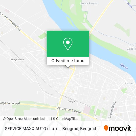 SERVICE MAXX AUTO d. o. o. , Beograd mapa