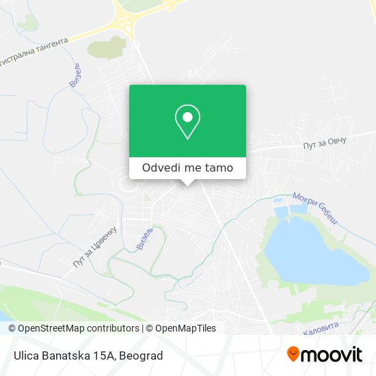 Ulica Banatska 15А mapa