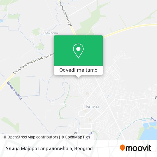 Улица Мајора Гавриловића 5 mapa