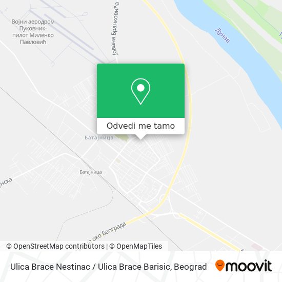 Ulica Brace Nestinac / Ulica Brace Barisic mapa