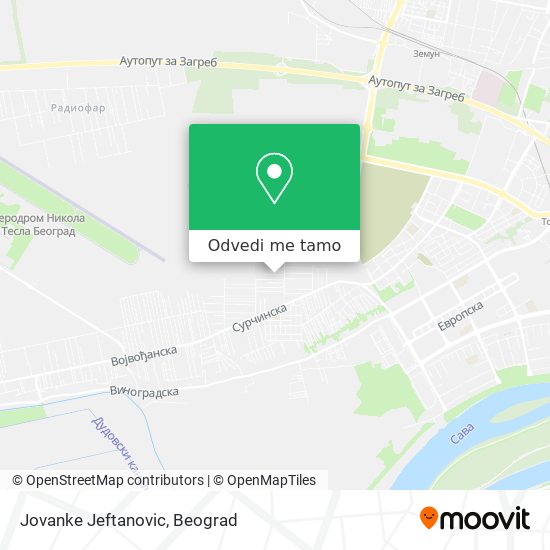 Jovanke Jeftanovic mapa