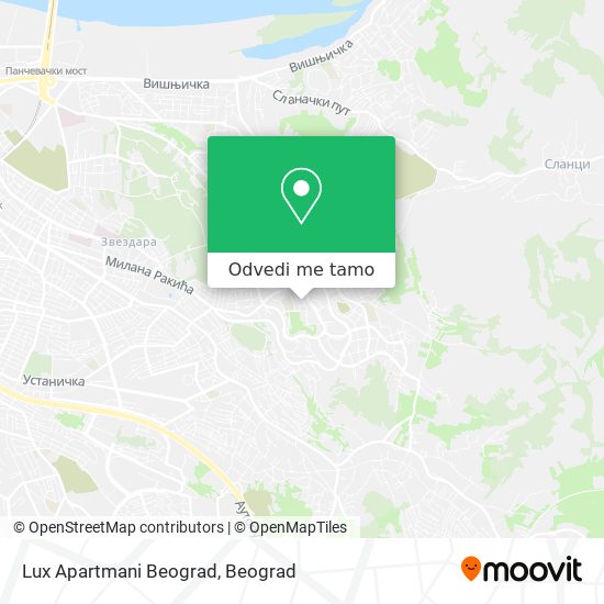 Lux Apartmani Beograd mapa