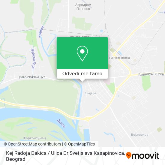 Kej Radoja Dakica / Ulica Dr Svetislava Kasapinovica mapa
