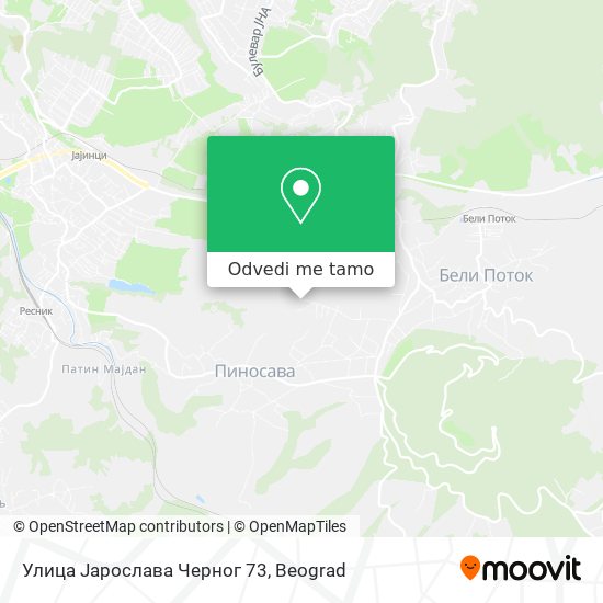 Улица Јарослава Черног 73 mapa