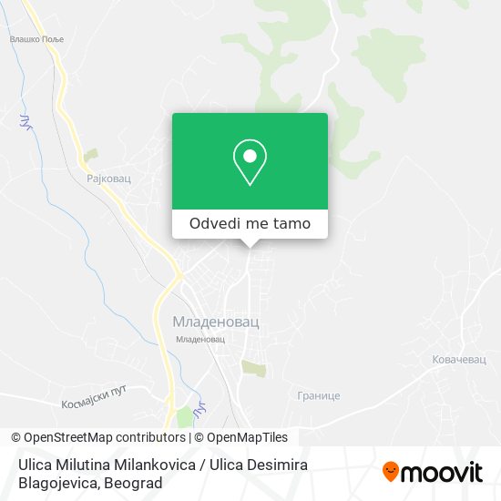 Ulica Milutina Milankovica / Ulica Desimira Blagojevica mapa