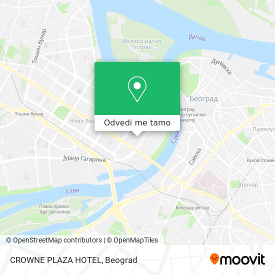 CROWNE PLAZA HOTEL mapa